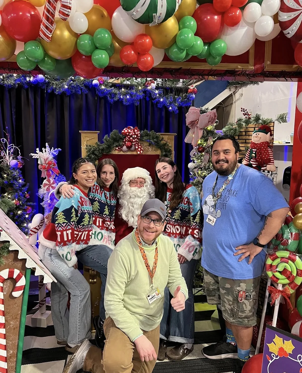 Tony Windle, the T.W. BONKERS team and Santa